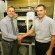 BioCity Scotland welcomes Equipnet corporate partners Fraser Black (left) MD BCS with Steve Maggs Equipnet