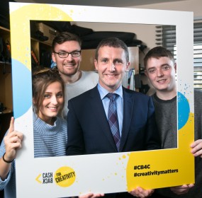 Justice Secretary Michael Matheson joins young filmmakers to announce over £1.7m awarded to creative and cultural activities for young people across Scotland