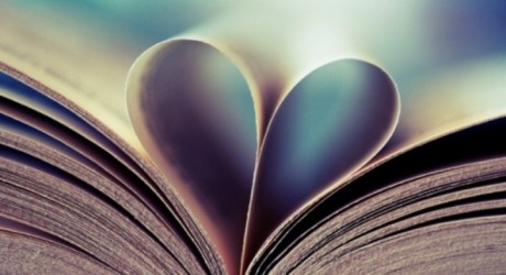 Book love heart