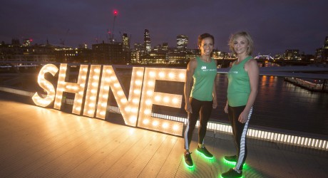 Double Olympic champion, Kelly Holmes, trains ScottishPower’s Michelle Nicol to ‘Shine’ in run up to Cancer Research UK event 4