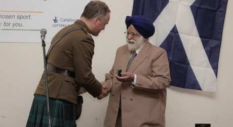 WORLD War Two veteran Darbara Singh Bhullar presented with a special veteran’s medal by the British Army allmedia