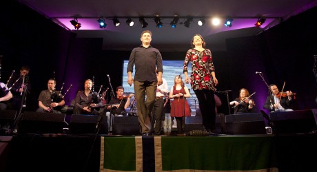 Dancers Frank McConnell and Sandra Robertson at Ceòlas’ concert at Celtic Connections 2012