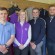 Golf students Michael Schinkel, Caitlin Boa, Alistair McNaughton and Graham Minton at Golspie Golf Club shop
