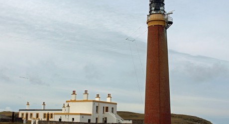 The marine radar (top right) at the Butt of Lewis lighthouse